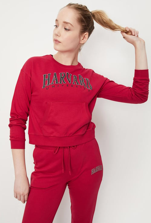 Women Harvard Kangaroo Pocket Sweatshirt