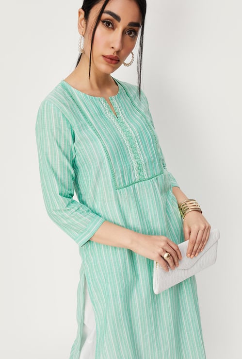 Women Striped A-line Kurta