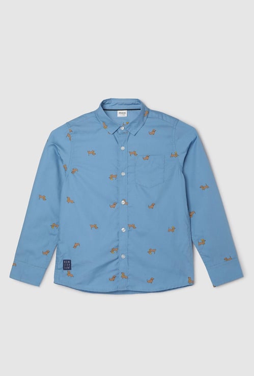 Boys Printed Casual Shirt