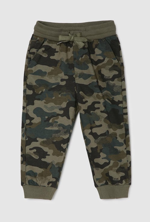 Boys Camouflage Printed Joggers