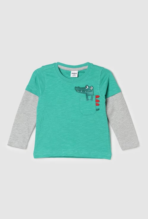 Boys Applique Detailed T-shirt