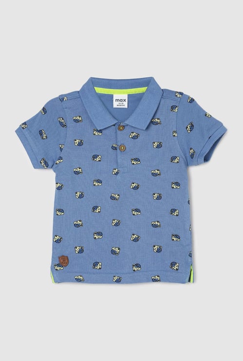 Boys Printed Polo T-shirt