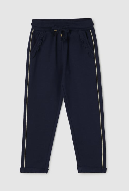 Girls Solid Trackpants