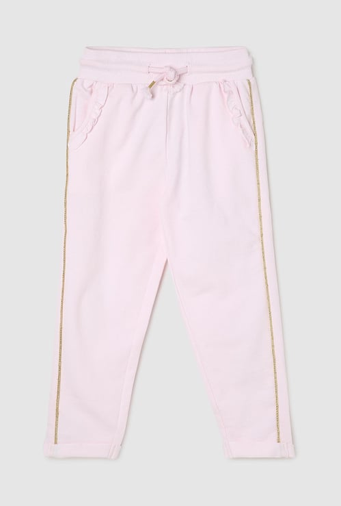 Girls Solid Trackpants