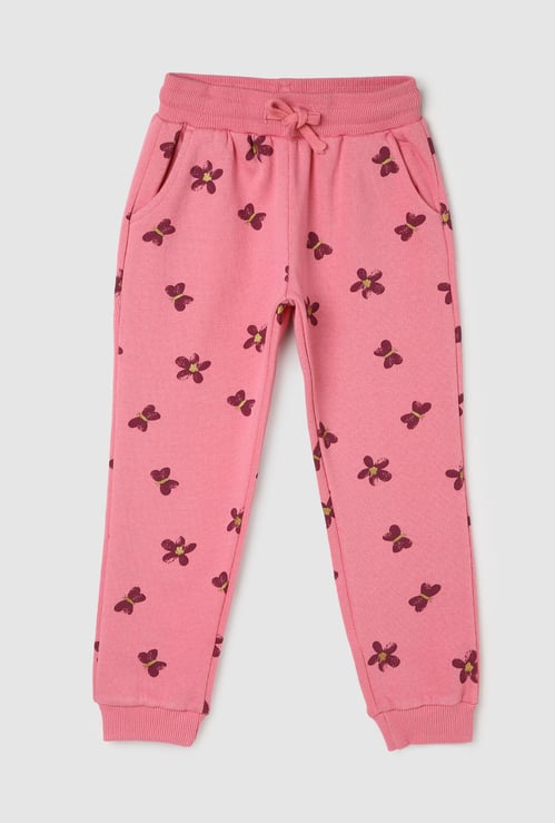 Girls Printed Elasticated Joggers