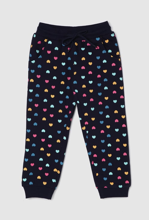 Girls Printed Elasticated Joggers