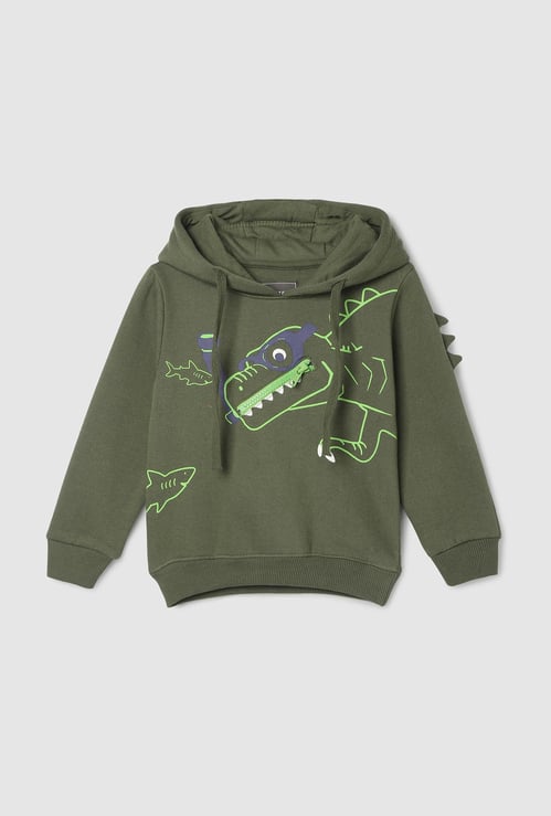 Boys Dinosaur Printed Sweatshirt