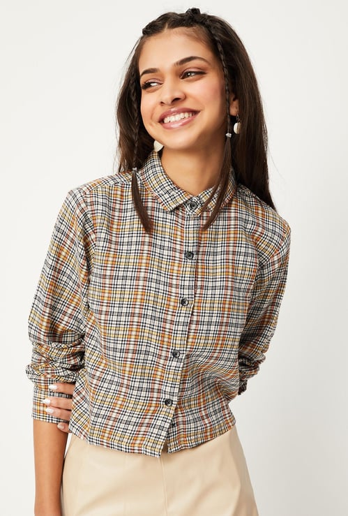 Girls Checked Casual Shirt