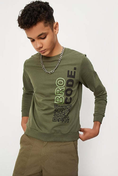 Boys Graphic Printed Sweatshirt