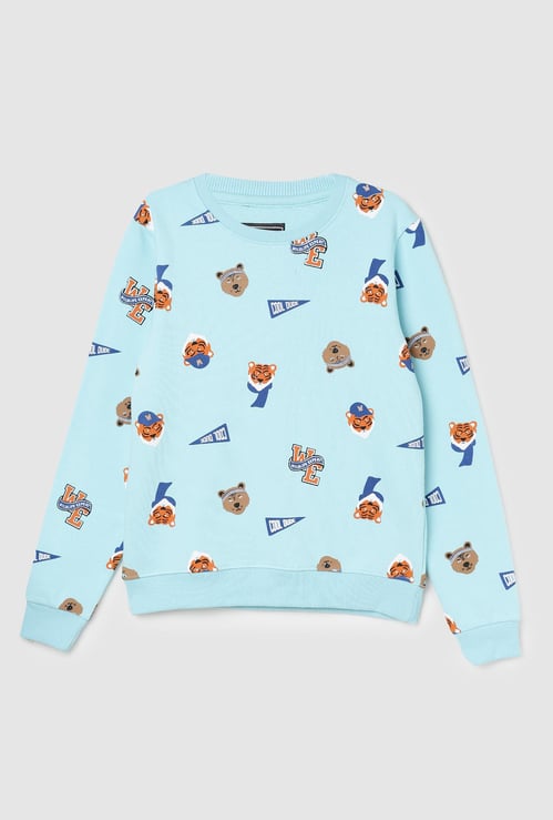 Boys Quirky Printed Sweatshirt