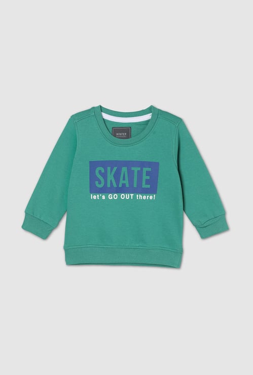 Boys Typographic Print Sweatshirt