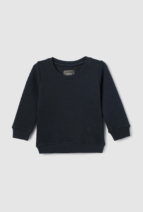 Boys Quilted Sweatshirt