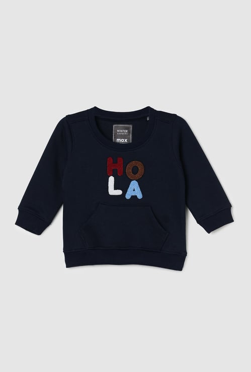 Boys Chenille Embroidered Sweatshirt