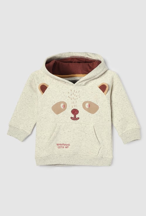 Boys Applique-Detail Hooded Sweatshirt