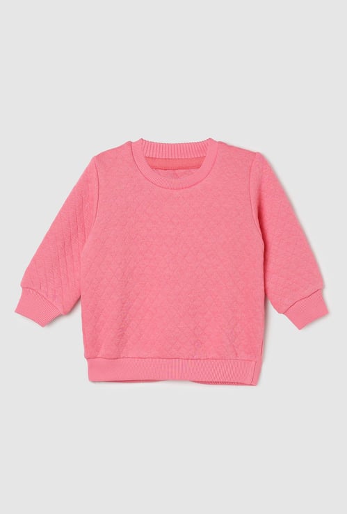 Girls Quilted Sweatshirt