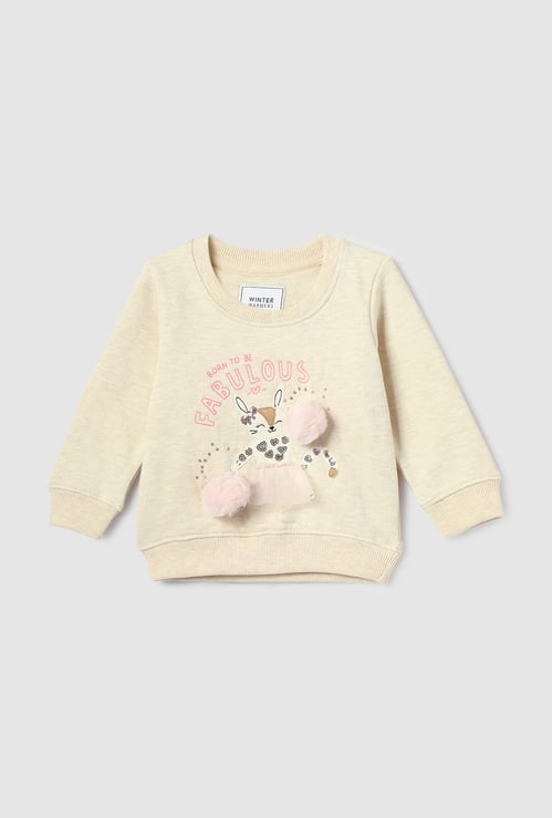 Girls Embellished Sweatshirt