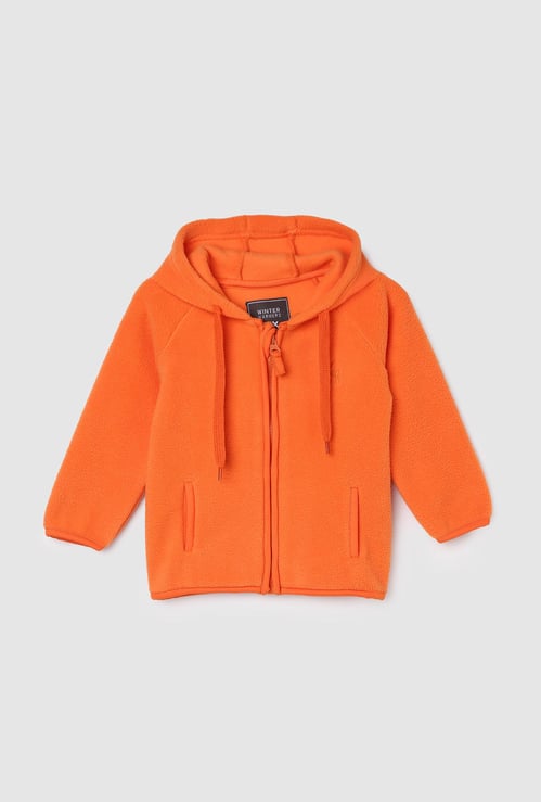 Boys Front-Open Hooded Jacket