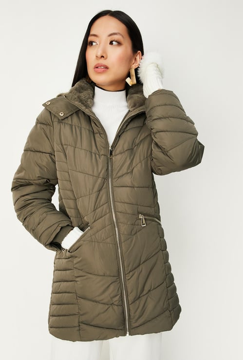 Women Hooded Parka Jacket