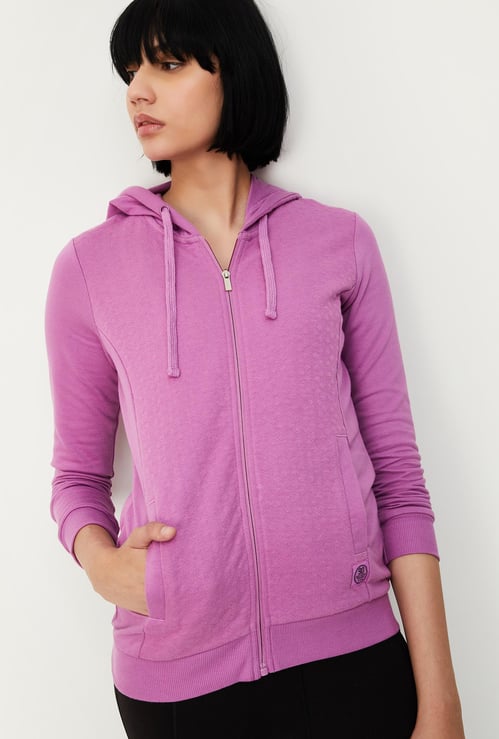 Women Quilted Hooded Sweatshirt