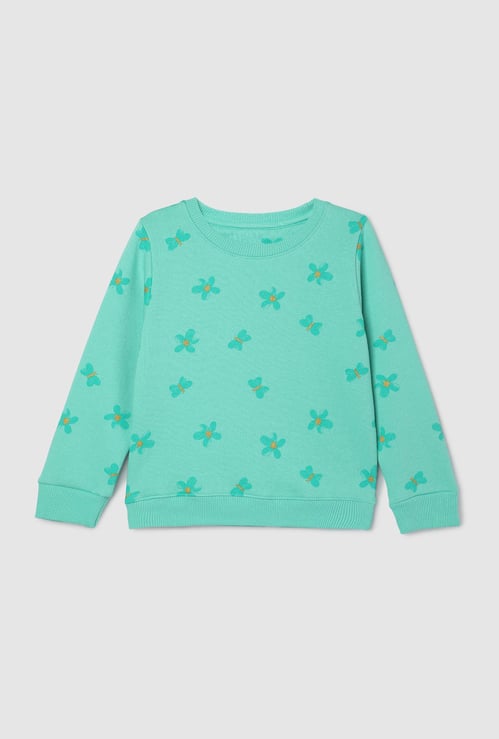 Girls Printed Sweatshirt