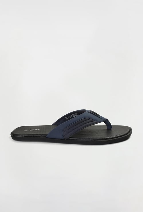 Men Solid V-Strap Slippers