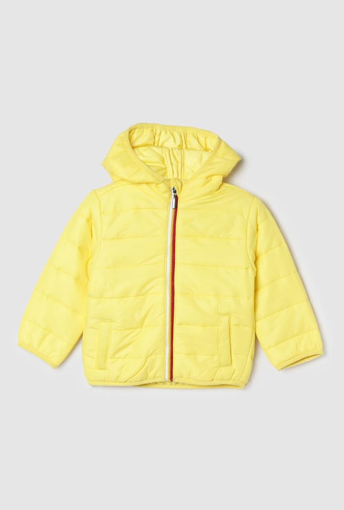 Boys Quilted Hooded Puffer Jacket