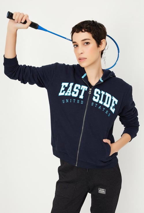 Women Embroidered Sports Sweatshirt