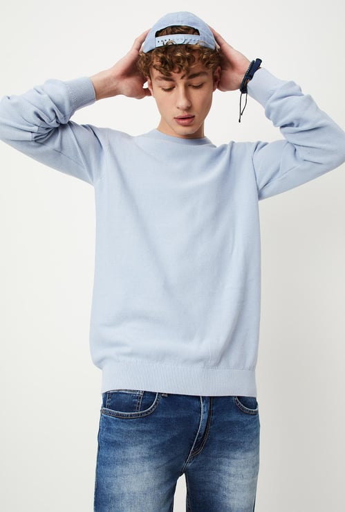 Men Knitted Slim Fit Sweater