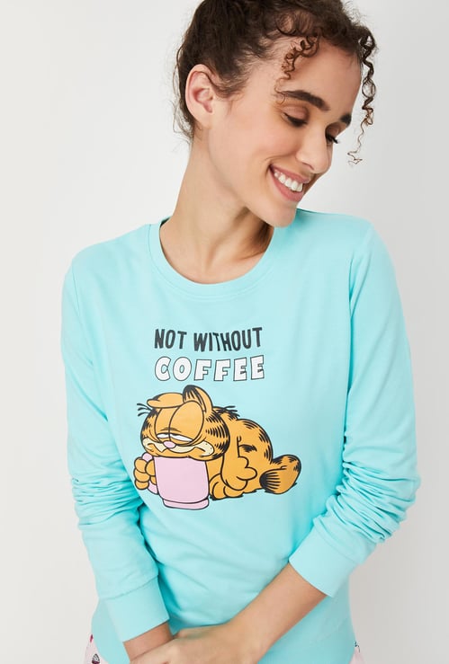 Women Garfield Print Sweatshirt