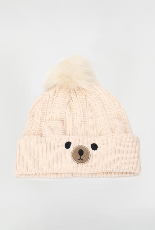 Boys Embroidered Knit Beanie