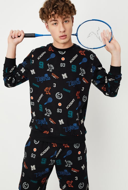 Men All-Over Printed Sweatshirt