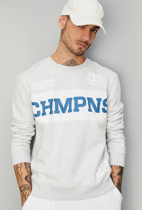 Men Printed Athleisure Sweatshirt