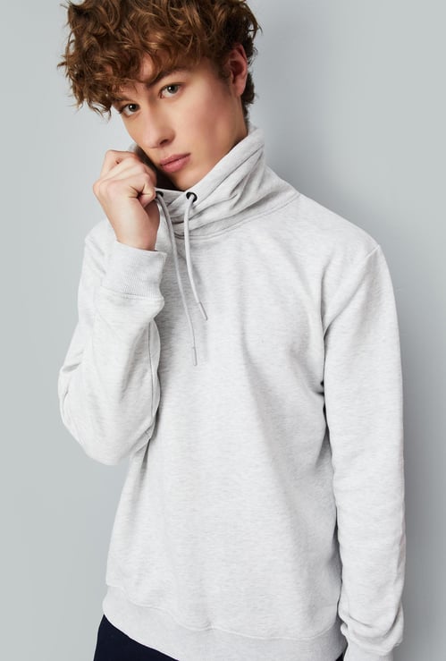 Men Cowl Neck Sweatshirt