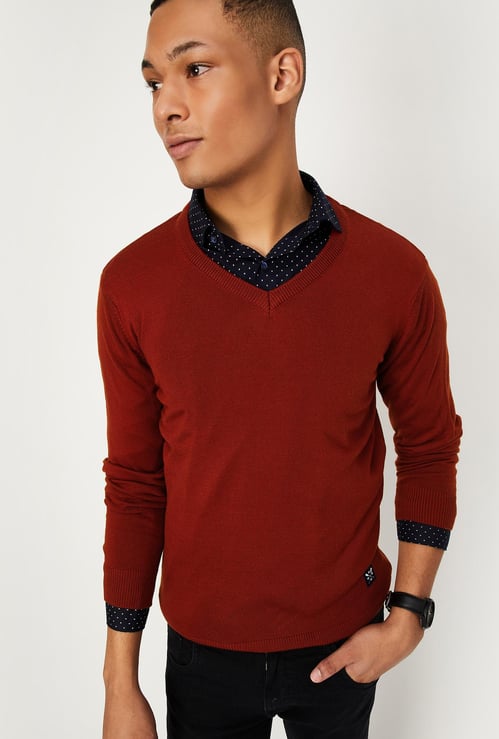 Men Soft Low Pill Slim Fit Sweater