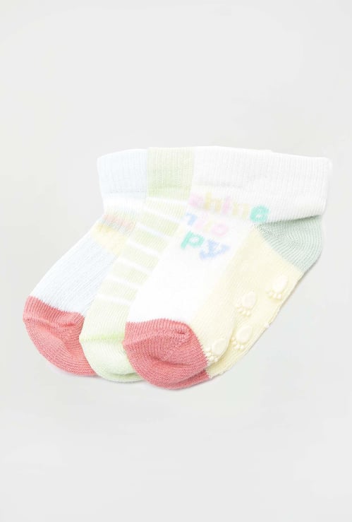 Boys Assorted Ankle Length Socks - Pack of 3