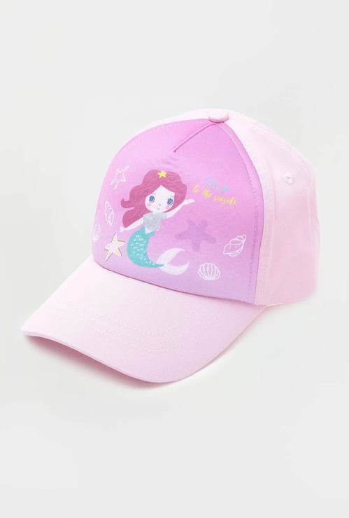 Girls Printed Baseball Cap