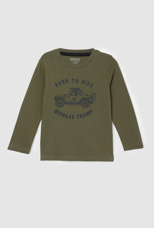 Boys Graphic Printed Crew Neck T-shirt