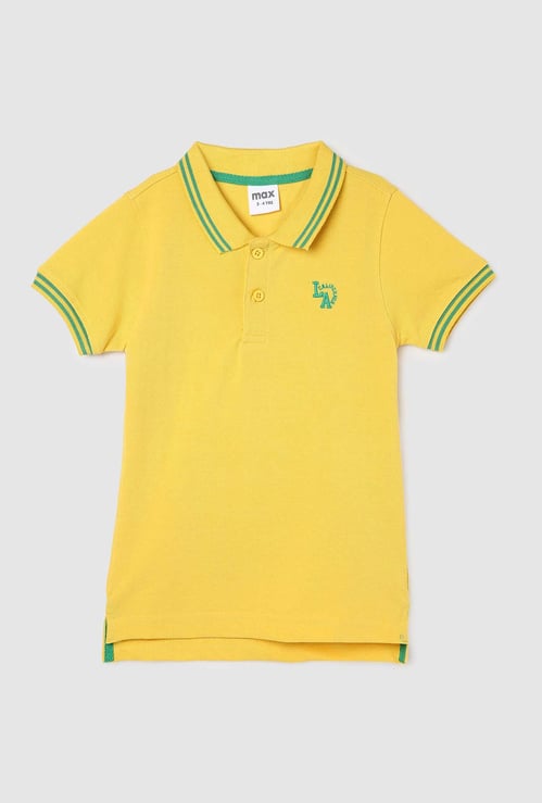 Boys Contrast Tipping Polo T-shirt