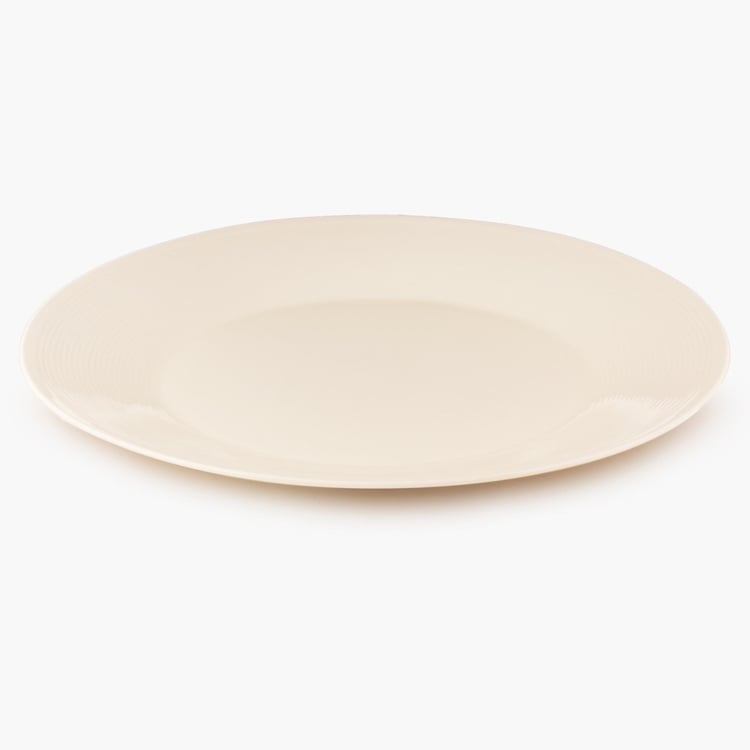 Nice And Easy Solid Dessert Plate - Ceramic - Dessert Plate - 21.5 cm x 21.5 cm x 2.5 cm - Beige