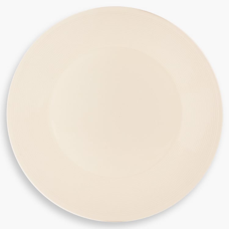 Nice And Easy Solid Dessert Plate - Ceramic - Dessert Plate - 21.5 cm x 21.5 cm x 2.5 cm - Beige