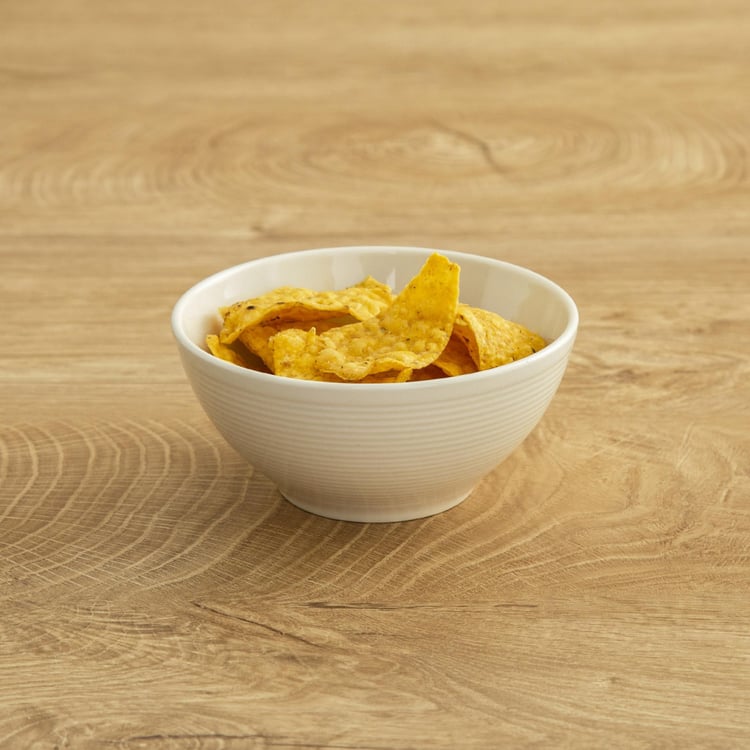 Nice And Easy Solid Curry Bowls - Ceramic - Katori Bowl 12 cm x 8.5 cm - Microwave Compatible - Beige