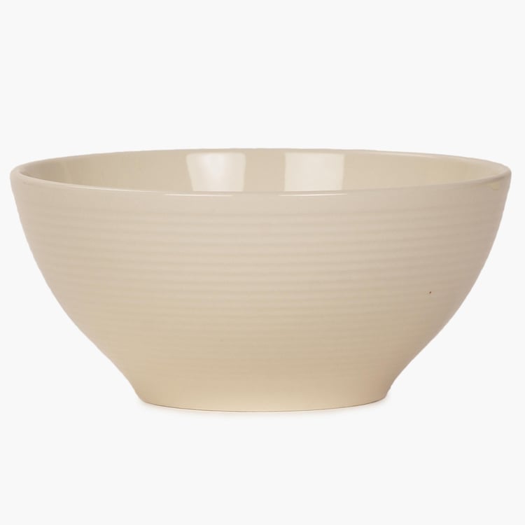 Nice And Easy Solid Curry Bowls - Ceramic - Katori Bowl 12 cm x 8.5 cm - Microwave Compatible - Beige