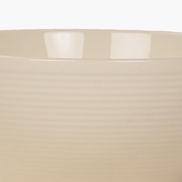 Nice And Easy Solid Curry Bowls - Ceramic - Katori Bowl 12 cm x 8.5 cm - Microwave Compatible - Beige