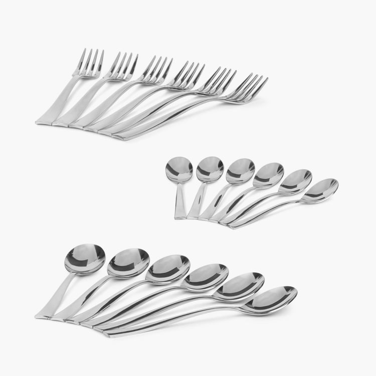 FNS Slimline Stainless Steel Cutlery Set-18 Pcs.