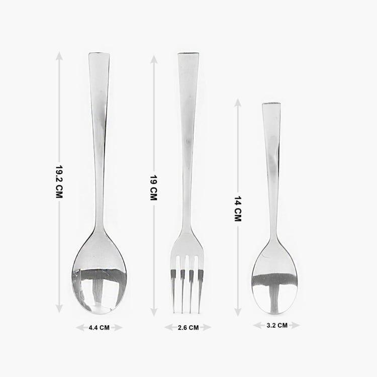 FNS Slimline Stainless Steel Cutlery Set-18 Pcs.