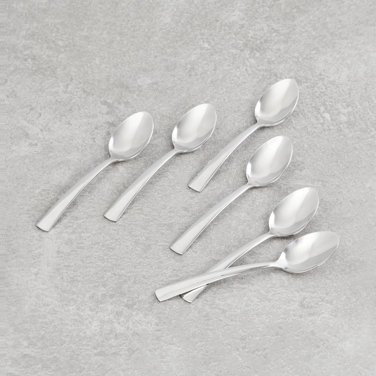 FNS Solo Solid Tea Spoon - Set of 6