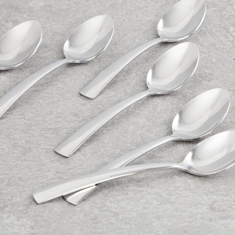 FNS Solo Solid Tea Spoon - Set of 6