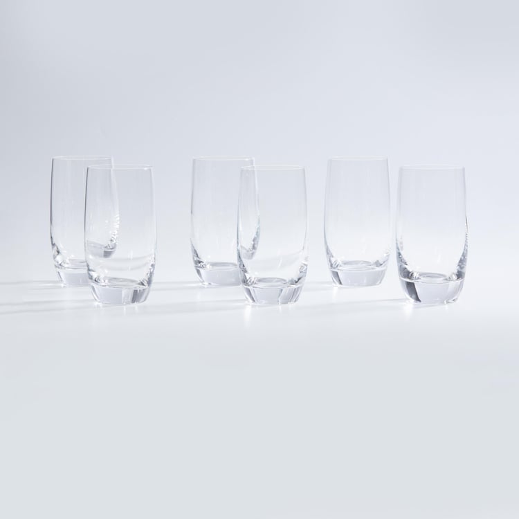 OCEAN Lucaris  6-piece Round Hi Ball Glass set -265 ml 