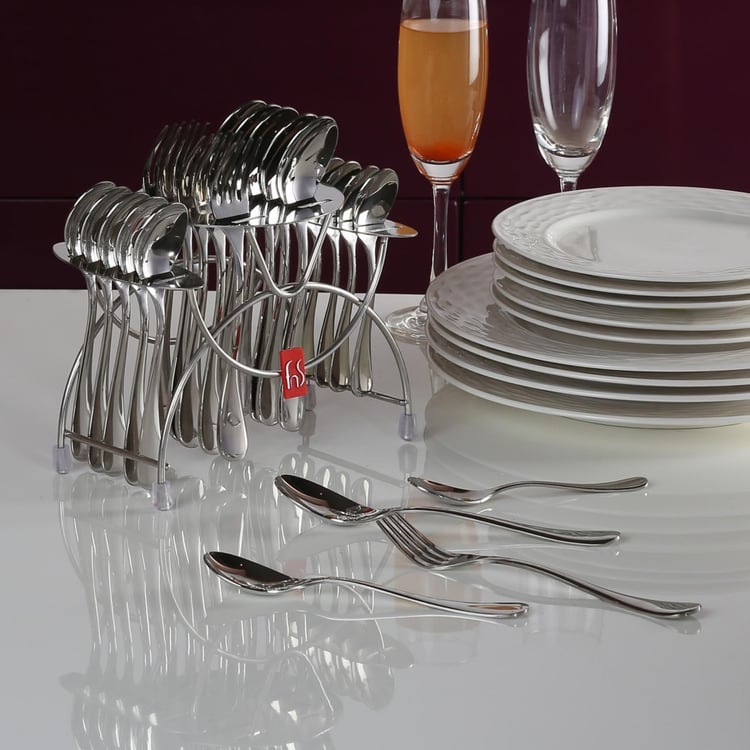 FNS Victoria Cutlery Set With Stand - Set Of 25 Pcs.