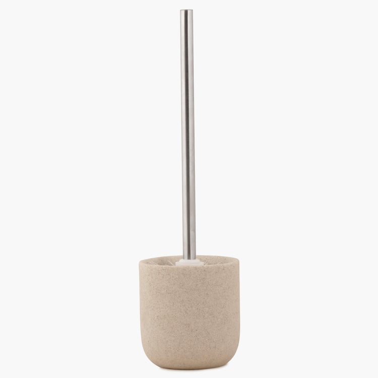 Marshmallow Toilet Brush with Polyresin Holder